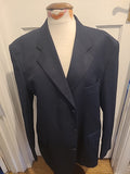 Mens Lincroft Size 44r Black Long Sleeve Padded Blazer