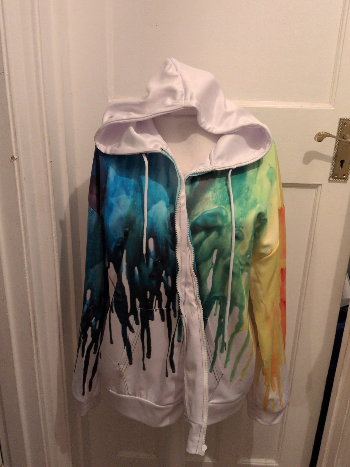 XL Multicoloured Full Zip Hoodie