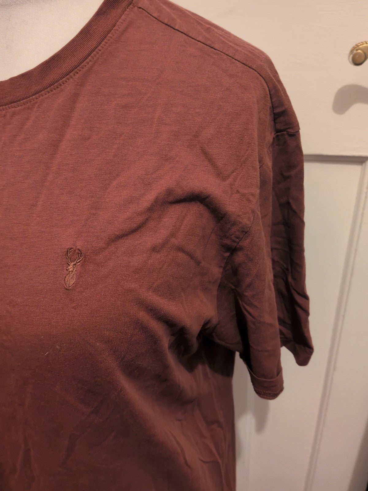Mens Next Size M Regular Fit Brown Short Sleeved T-shirt