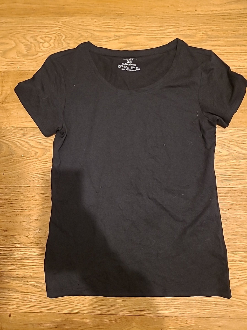 Ladies Primark Size 6-8 Black Short Sleeved Tshirt