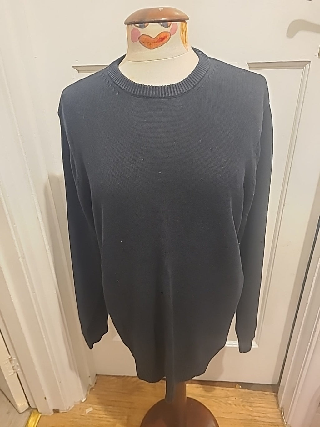 Mens Maine New England Size Small Black Pullover Jumper
