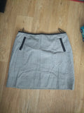Ladies Marks And Spencer Size 12 Black And White 21 Inch Skirt