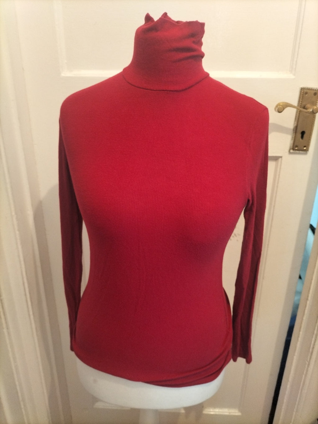 Papaya Woman 12 Deep Pink High Neck Long Sleeved Top