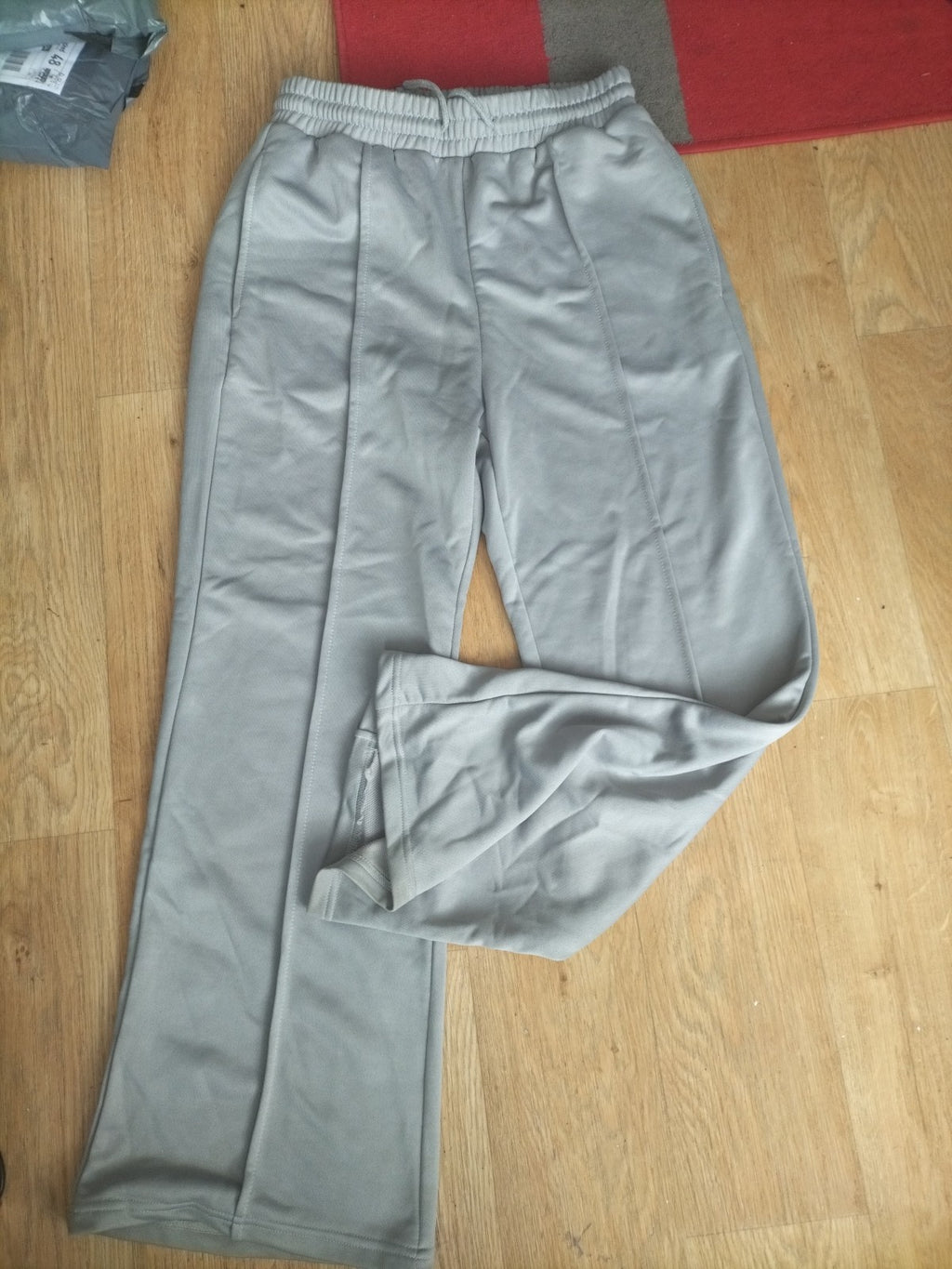 Ladies Size Large Grey Marl Elasticated Joggers