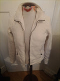 Ladies Champion Size Medium Winter White Zip Through Jacket