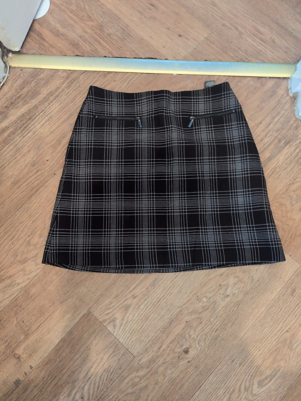 M&S Collection 10 Black White Check 18" Length