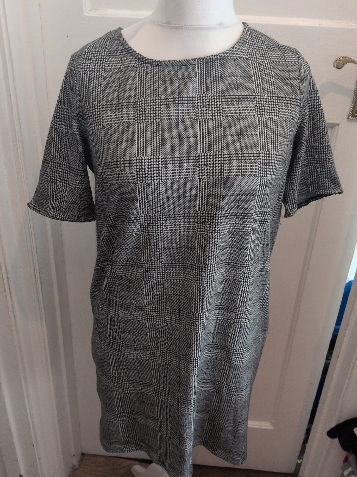 Tu 12 Checked Short Sleeve Dress