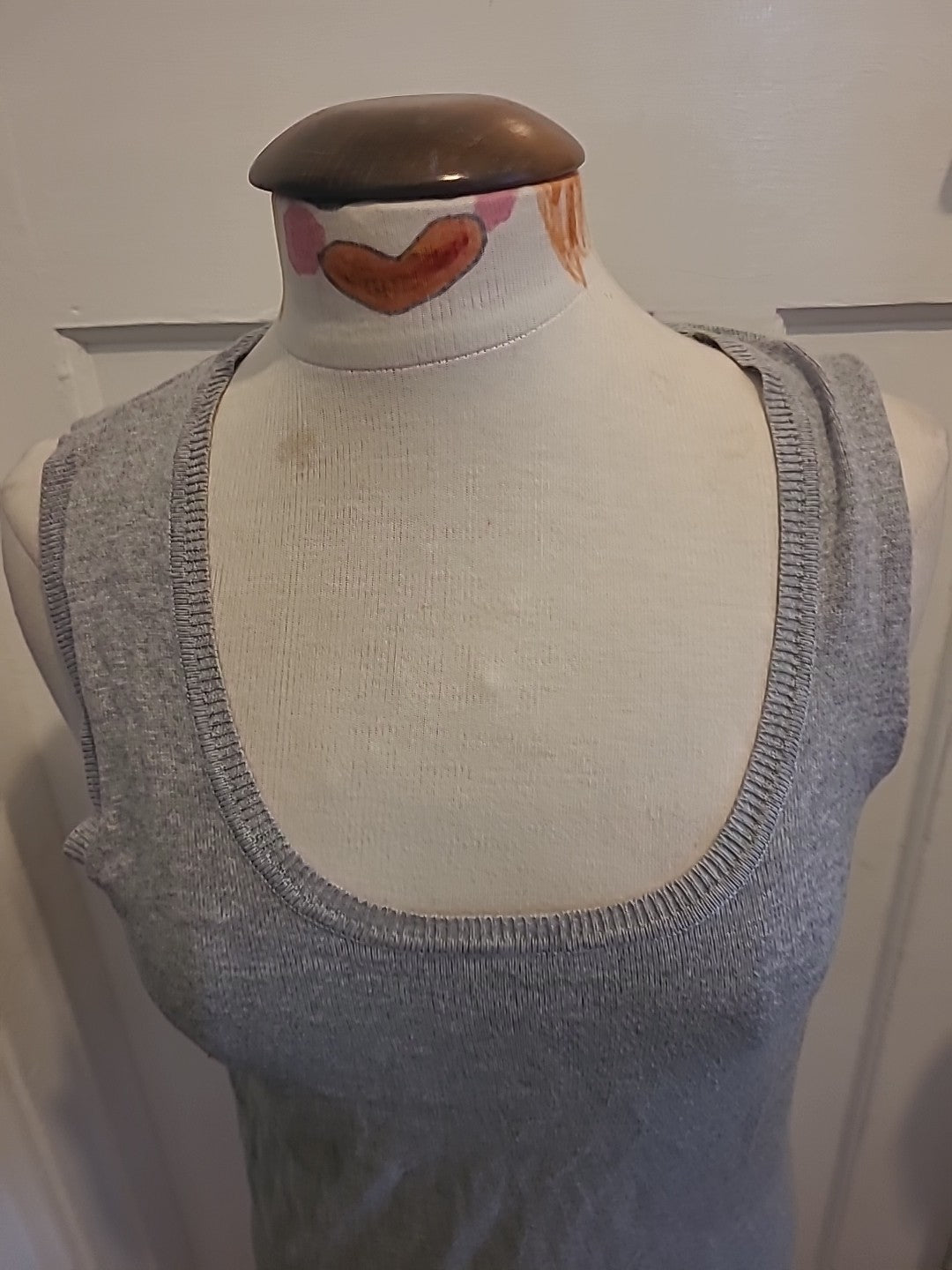 Ladies Papaya Size 12 Grey Scoop Neck Sleeveless Tshirt