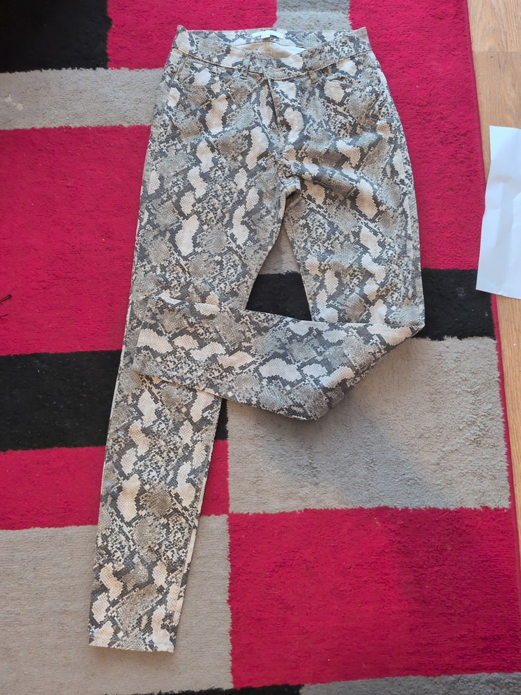 Ladies H&M Size 10 Animal Skin Patterned Jeans