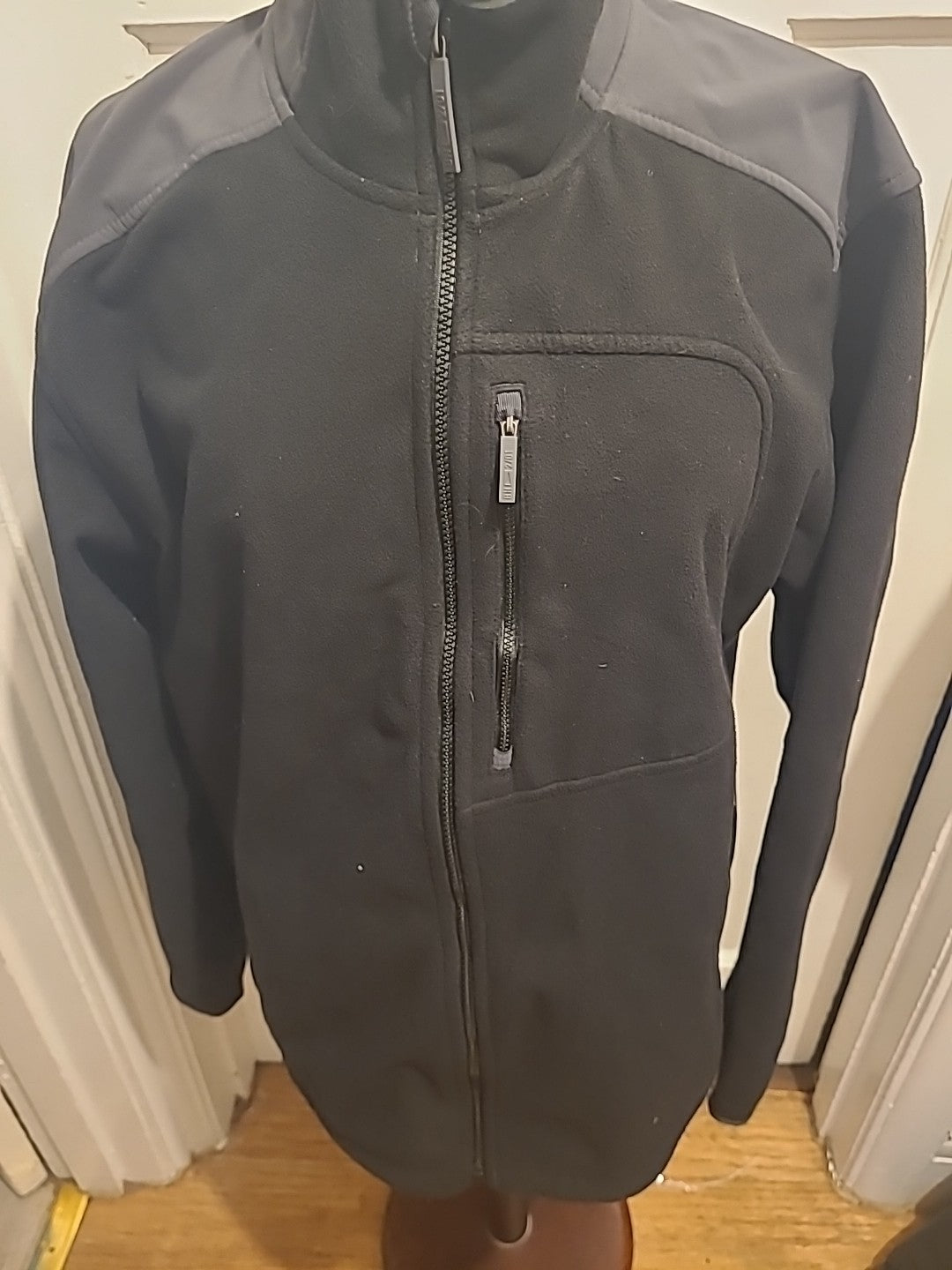 Mens And Spencer 41in Black Long Sleeve Wind Proof And Water Proof Jacket
