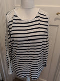 Tu 16 Black And White With Lace Trim Jumper