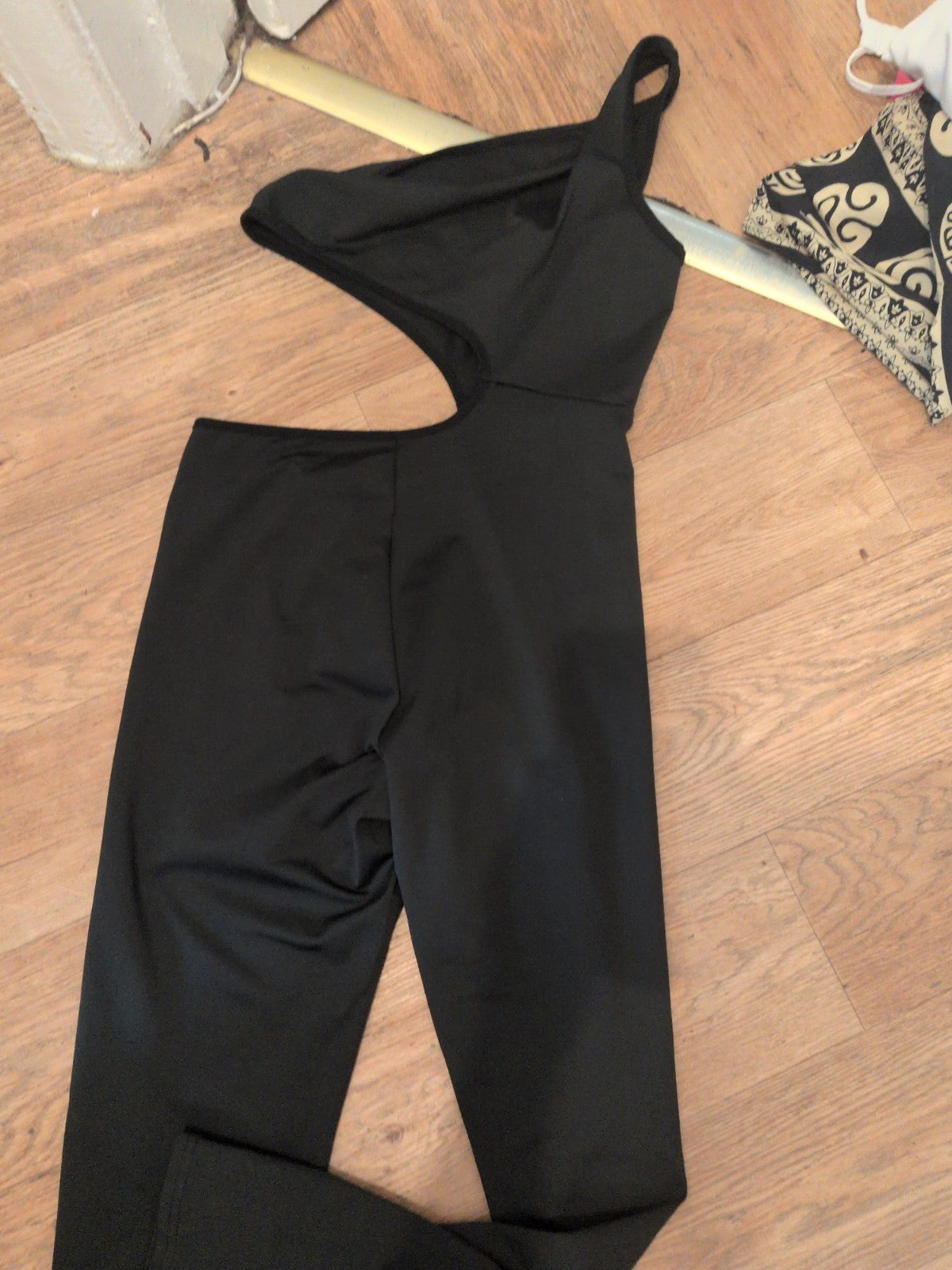 Shein Medium Black Jumpsuit Cold Shoulder