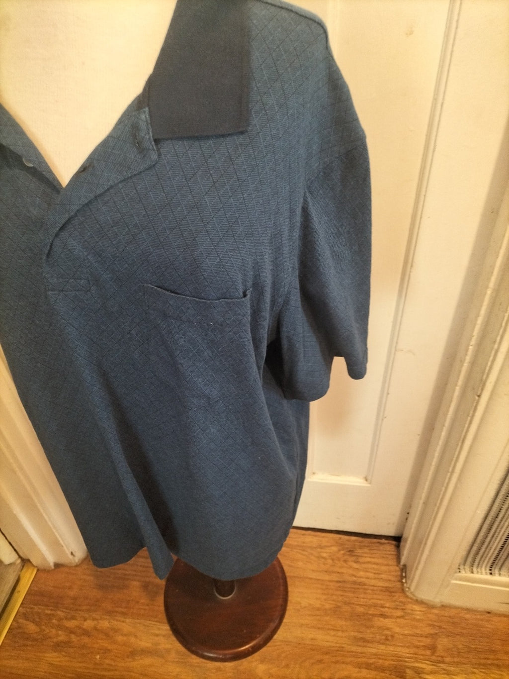 Mens Puritan Size XL Navy Short Sleeved Polo