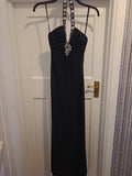 Ladies Betsy&Adam Size 6 Black Padded Bust Sleeveless Long Length Dress