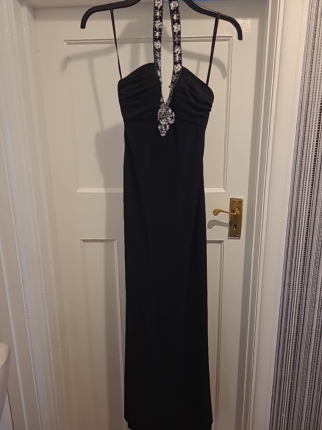 Ladies Betsy&Adam Size 6 Black Padded Bust Sleeveless Long Length Dress