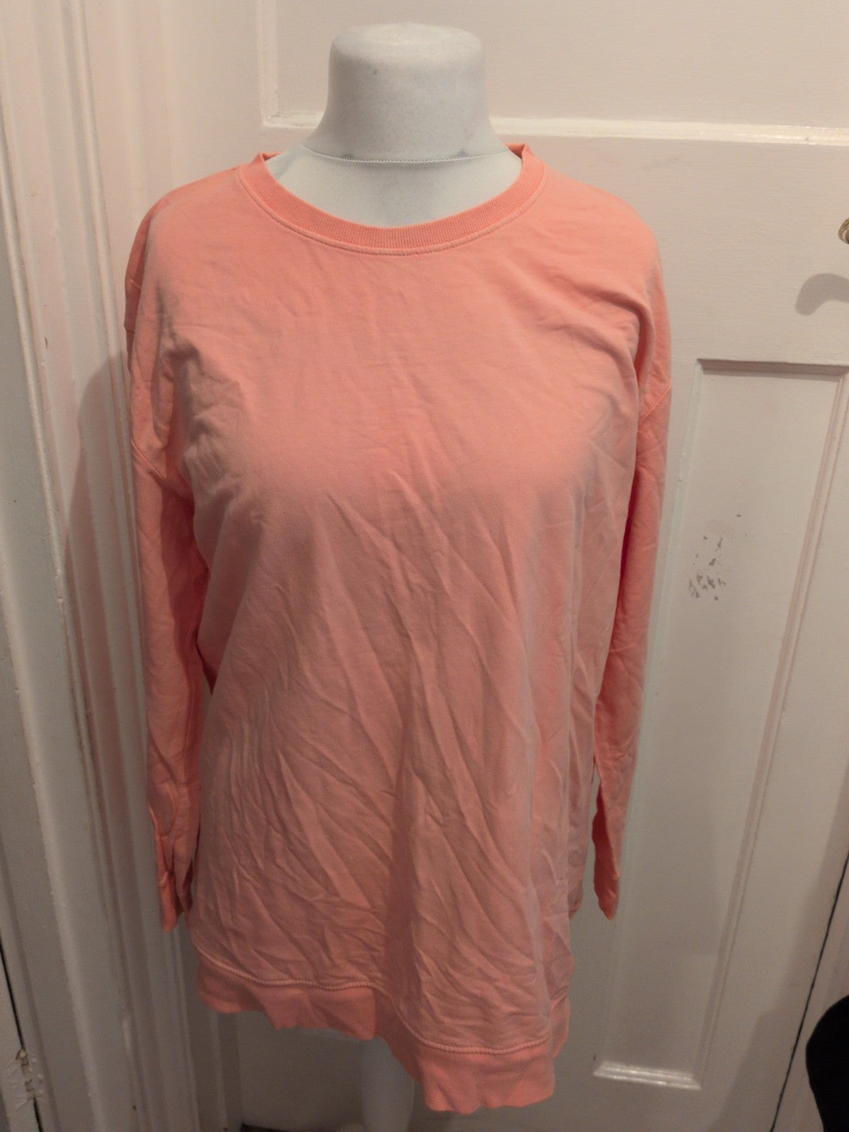 XL Peach Pink Long Sleeve Jumper