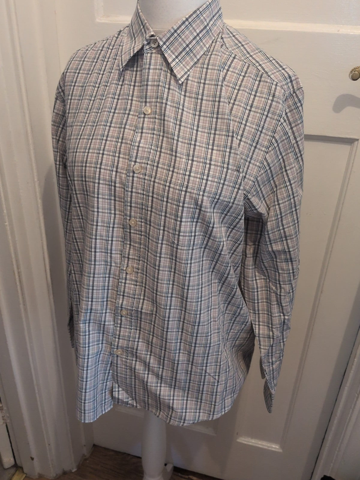 TU Medium Multicoloured Check Long Sleeve Shirt