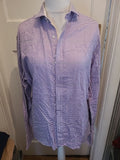 Mens Stvdio Size 16.5 Purple Toned Long Sleeved Cotton Shirt