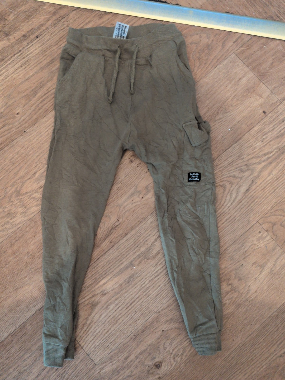Next 6-7 Years Green Khaki Elasticated Joggers