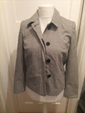 Ladies Tu Size 10 Black/White Padded Lined Blazer