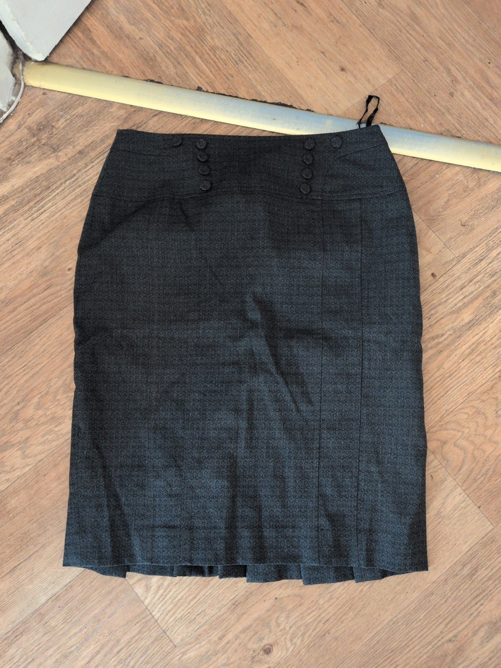 Next 10 Grey Lined Knee-Midi Skirt Smart