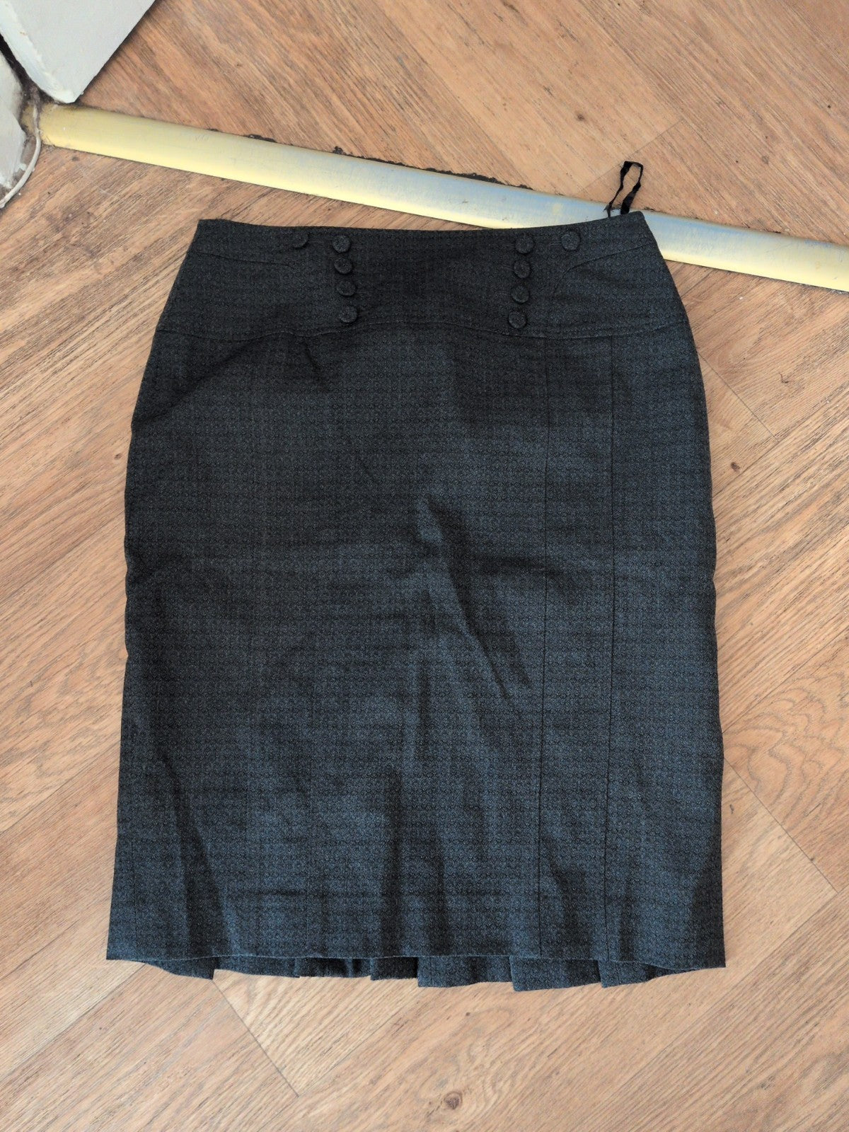 Next 10 Grey Lined Knee-Midi Skirt Smart