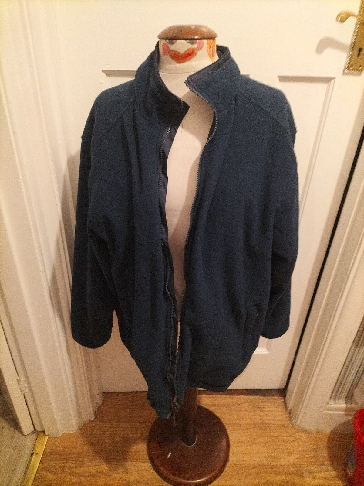 Mens Regatta Size XL Navy Zip Through Jumper