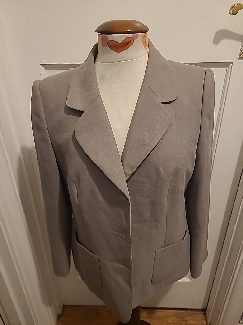 Ladies Eastex Size 14 Grey Padded Lined Blazer