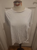 Ladies Marks And Spencer Size 14 "The Straight" White Tshirt