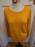 Ladies F&F Size 12 Yellow Long Sleeve Jumper