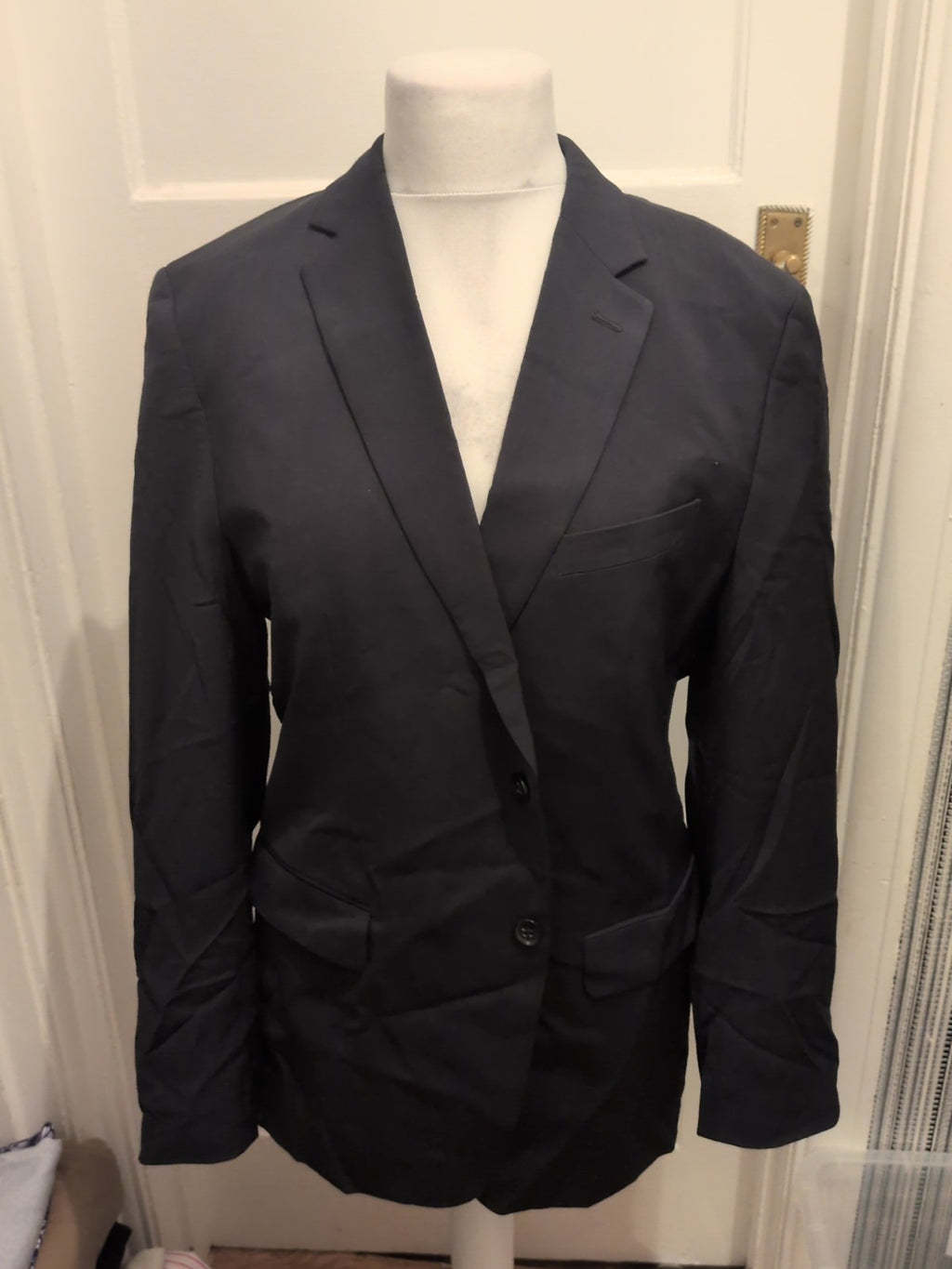 Mens Banana Republic Size 42R Navy Suit Jacket Tailored Fit