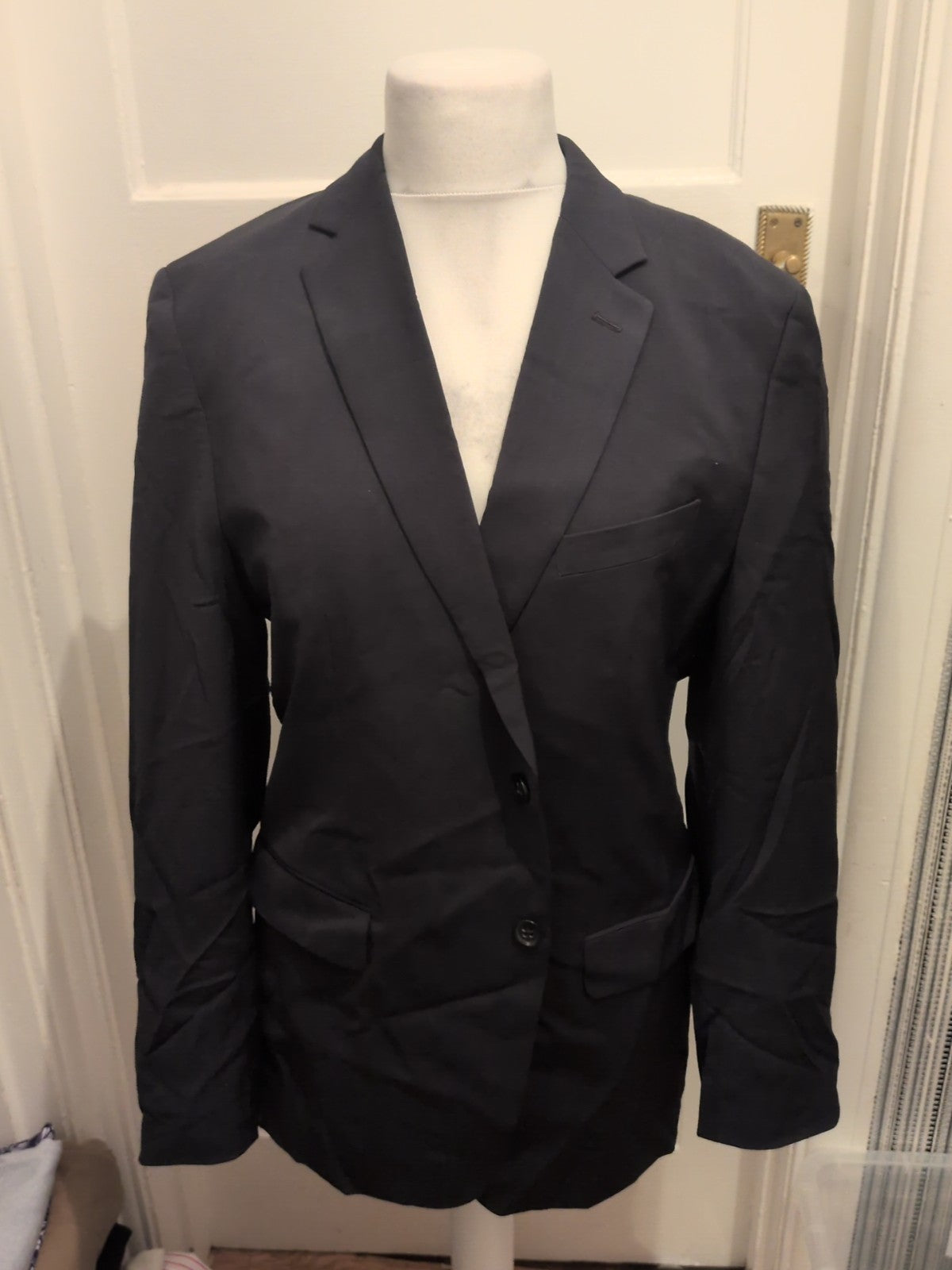 Mens Banana Republic Size 42R Navy Suit Jacket Tailored Fit