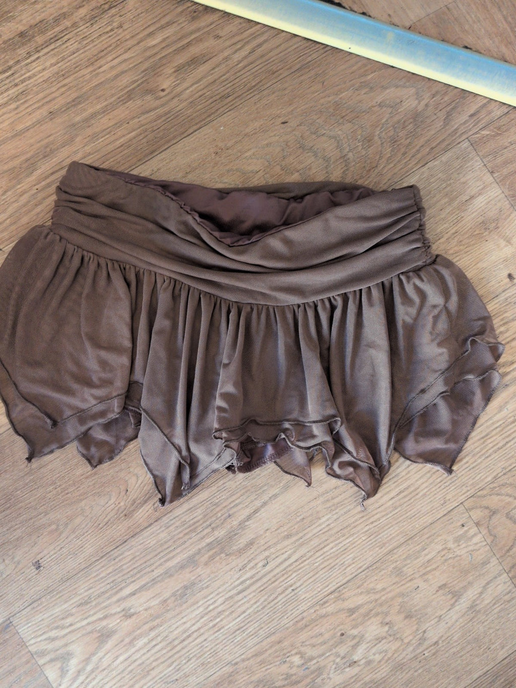 Shein Xs Brown Slight Stretch Skort *