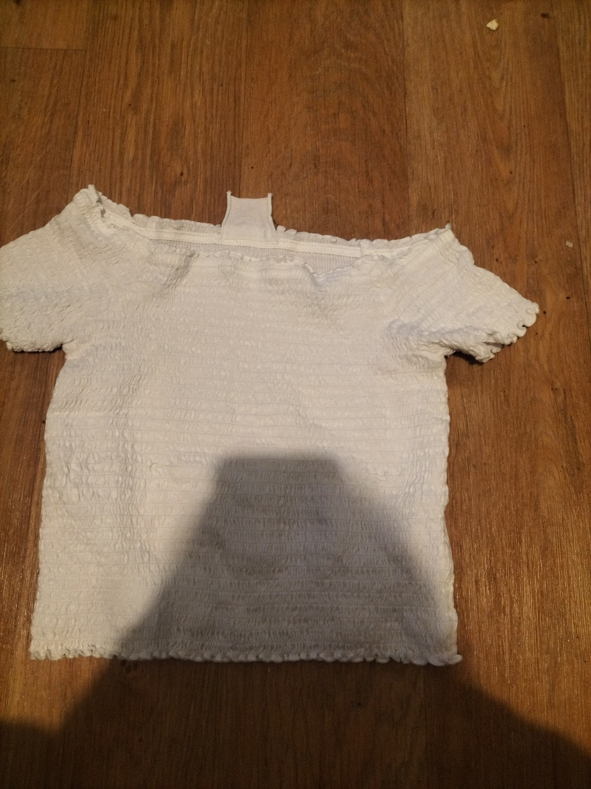 Primark 11-12 Years White Short Sleeved Top Bubblehem