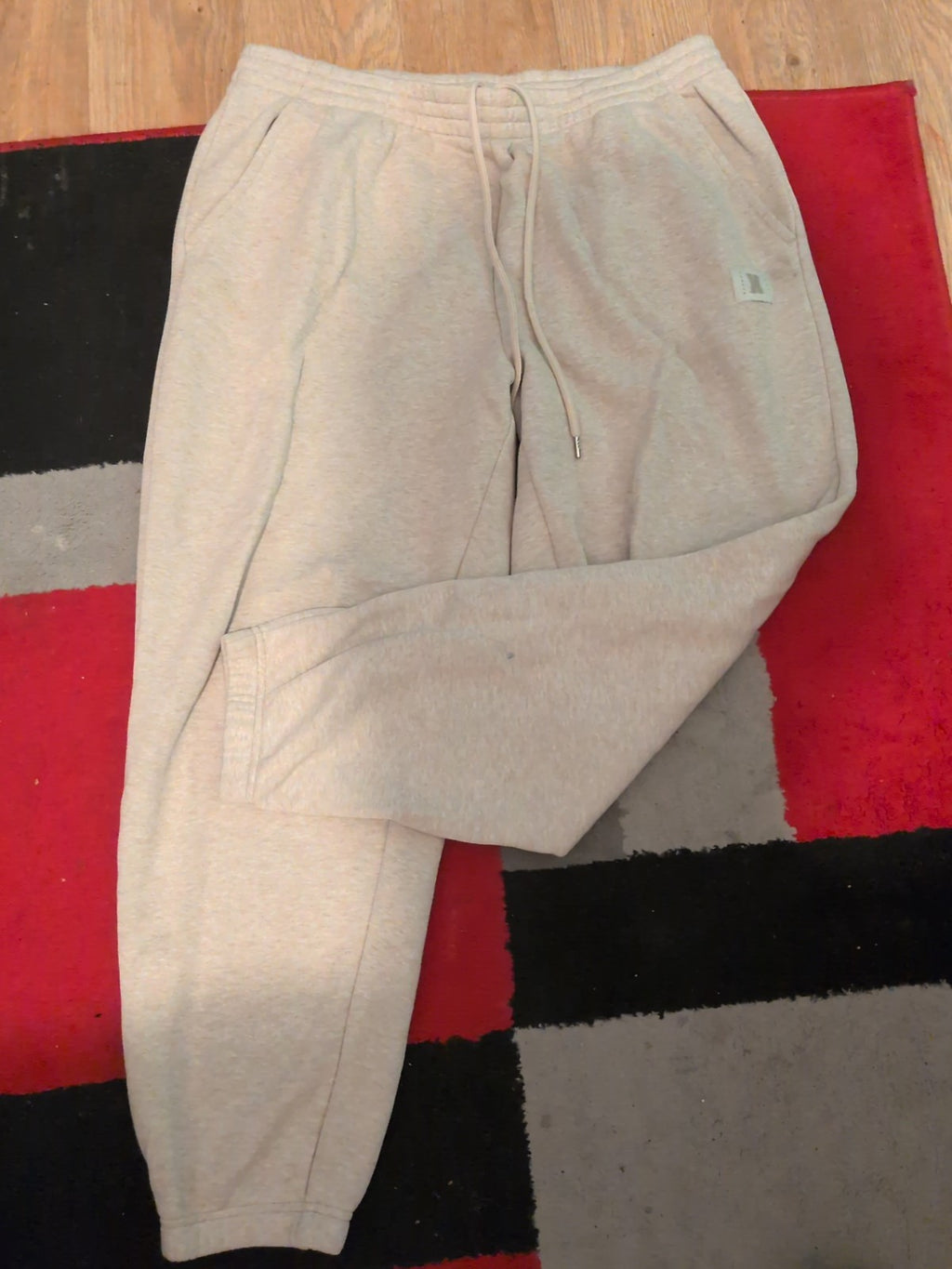 Mens Savage Fenty Size Large(42) Beige Elasticated Joggers
