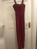 Ladies New Look Size 6 Deep Purple Sleeveless Padded Dress