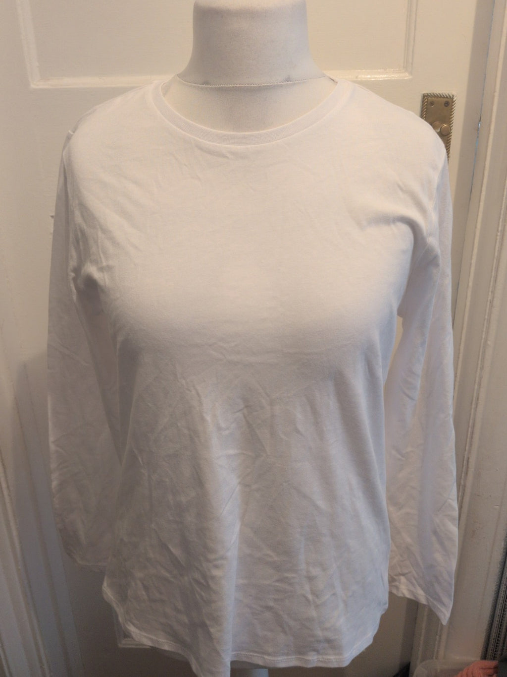 George Everyday Basics 16 Long Sleeve Crew Neck T-shirt White