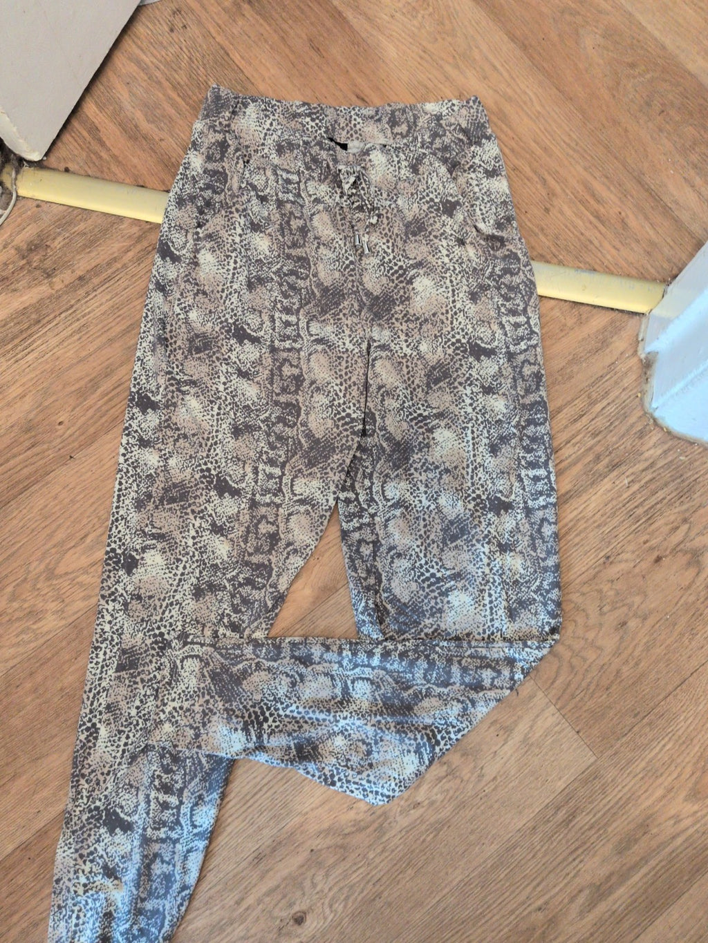 Ladies Next Size 10 Multi Pattern Elasticated Trousers
