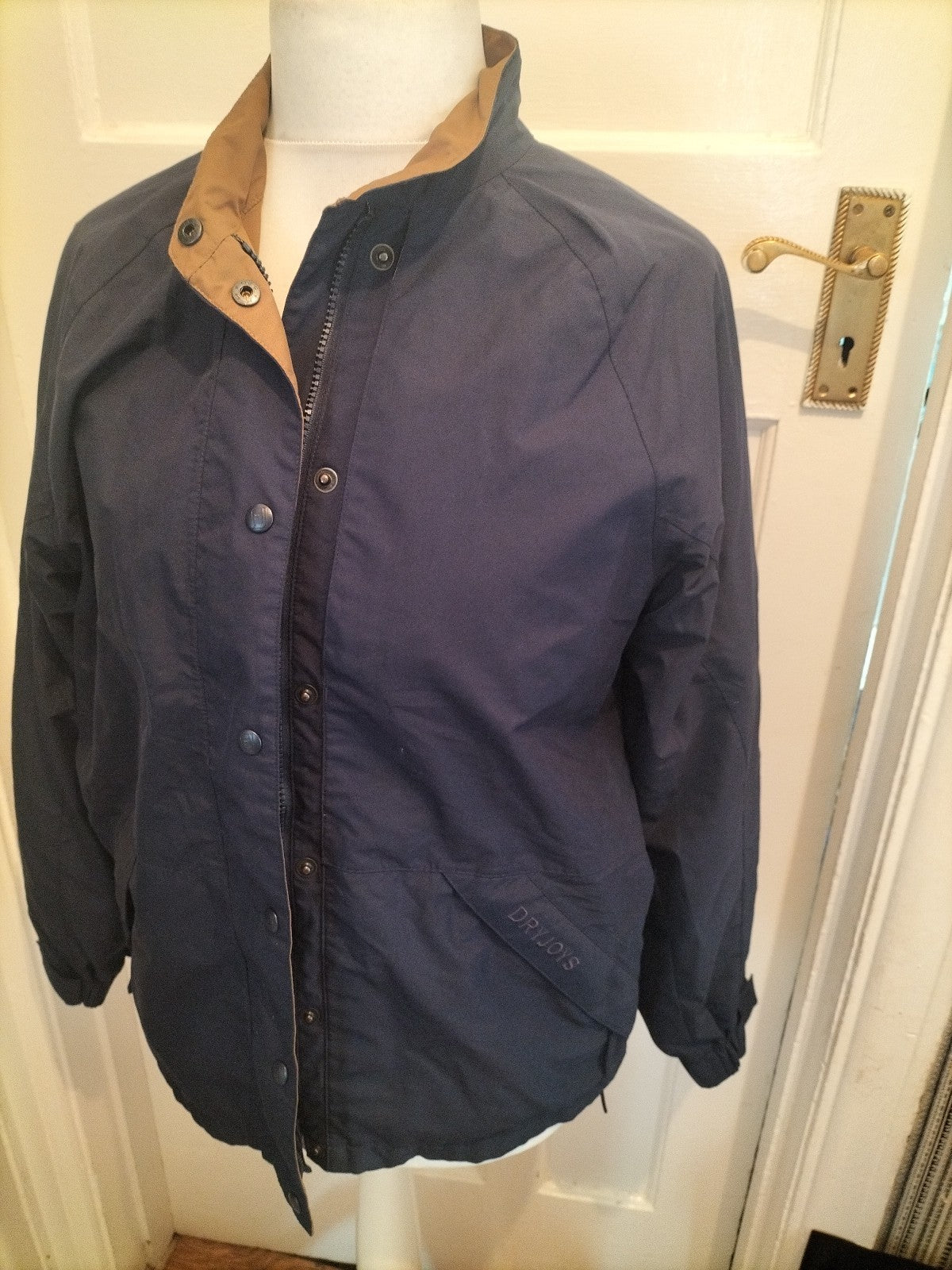 Ladies Dryjoys Size Small Navy Mesh Lined Jacket Full Zip