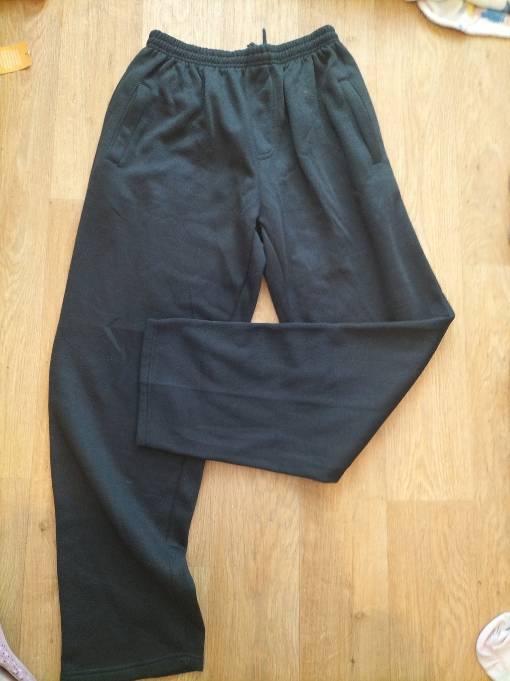 Mens James Jordan Size XL Black Elasticated Joggers