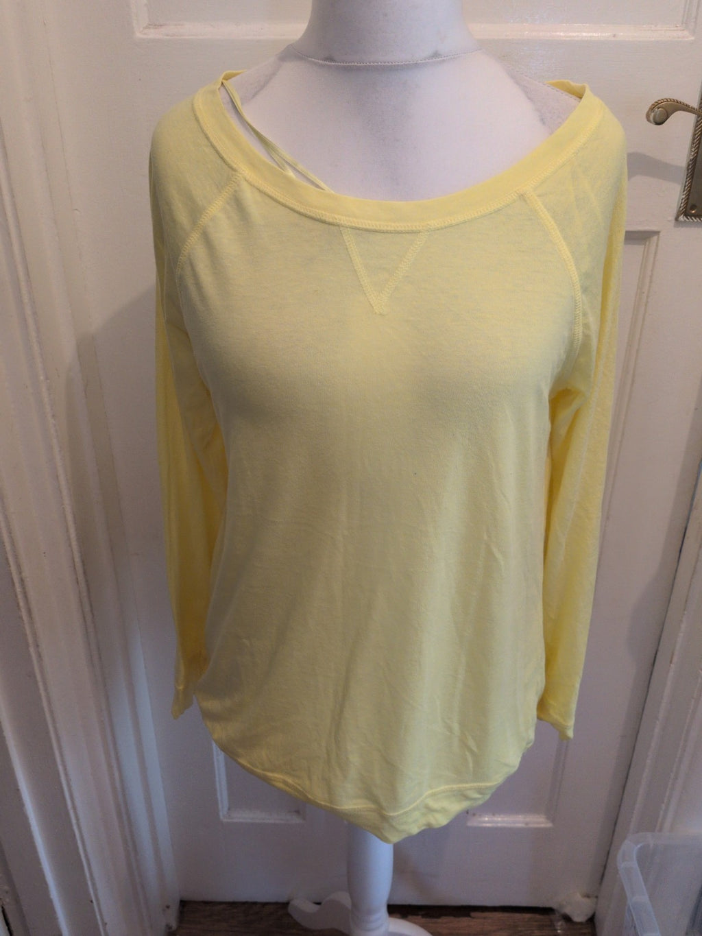 George 20 Yellow Long Sleeve T-shirt Blouse