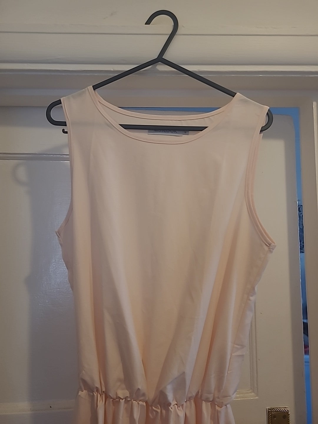 Ladies Misslook Size Small Pale Pink Sleeveless Long Length Evening Dress