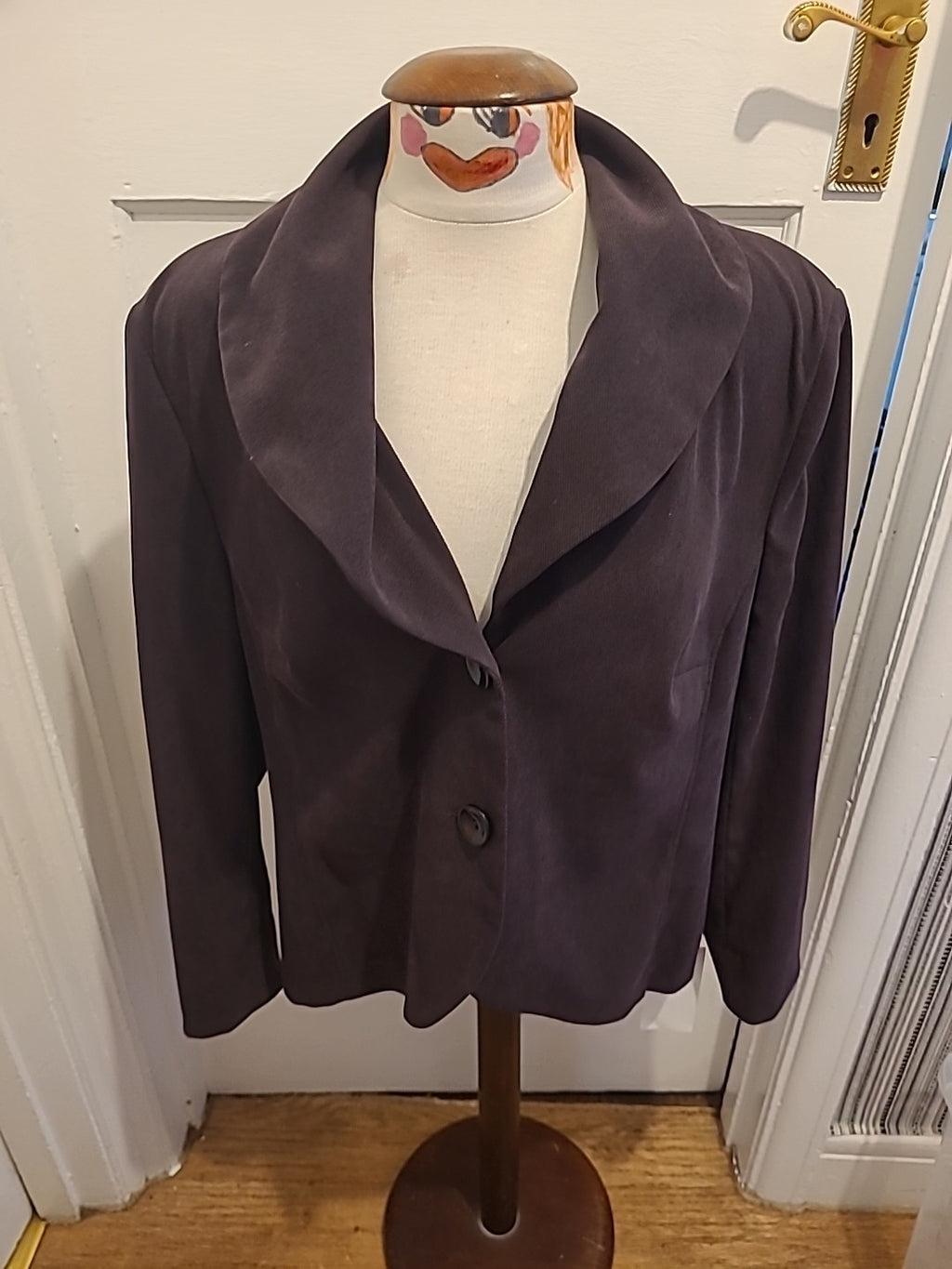 Ladies Bellymod Lifestyle Size 16 Rrp £67.50 Purple Padded Lined Blazer