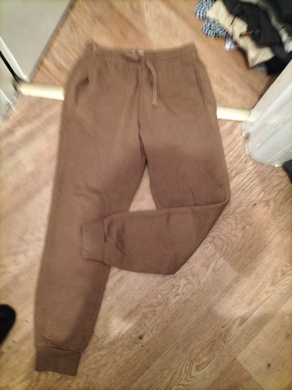 Easy Medium Brown Elasticated Jogger With Drawstring