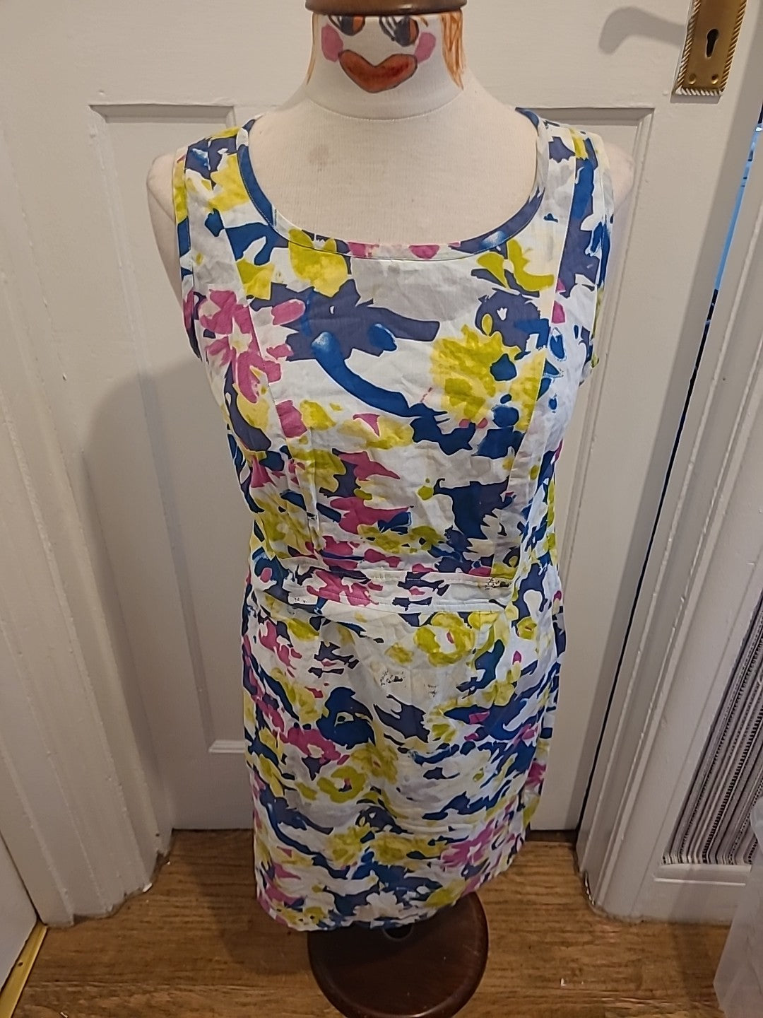 Ladies Adini Size Small Multi Coloured Sleeveless Dress