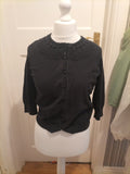 Ladies Sweatyworks Size Medium Black Cardigan