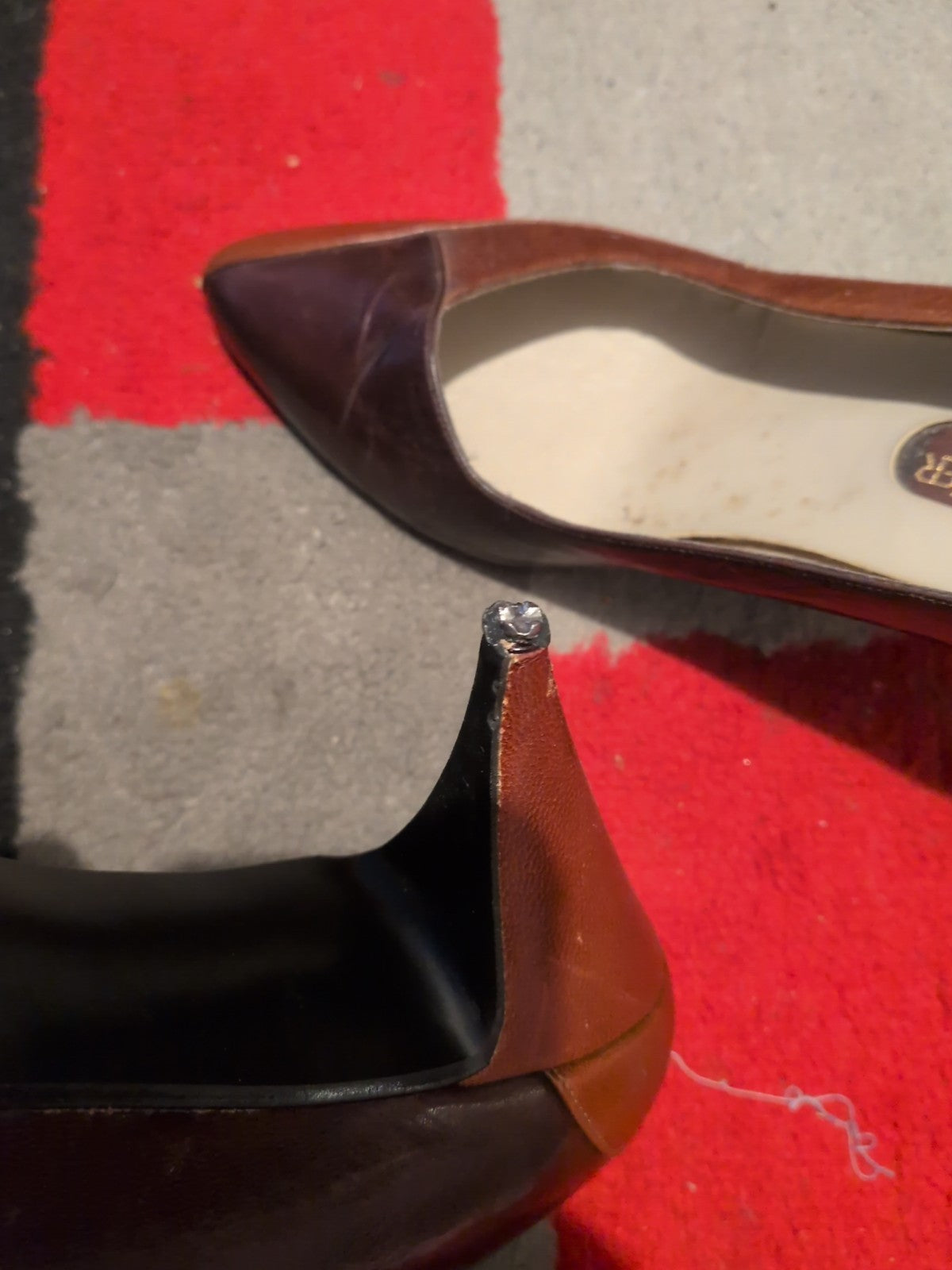 Roland Cartier 6.5 Brown Shoes(Damage On Heel)