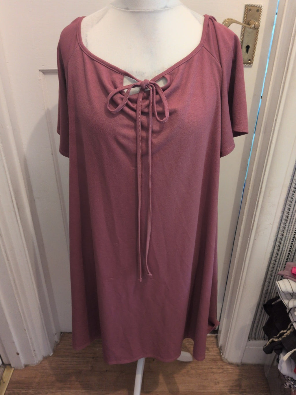 Pink Clove 24 Deep Pinky Purple Short Sleeve Dress