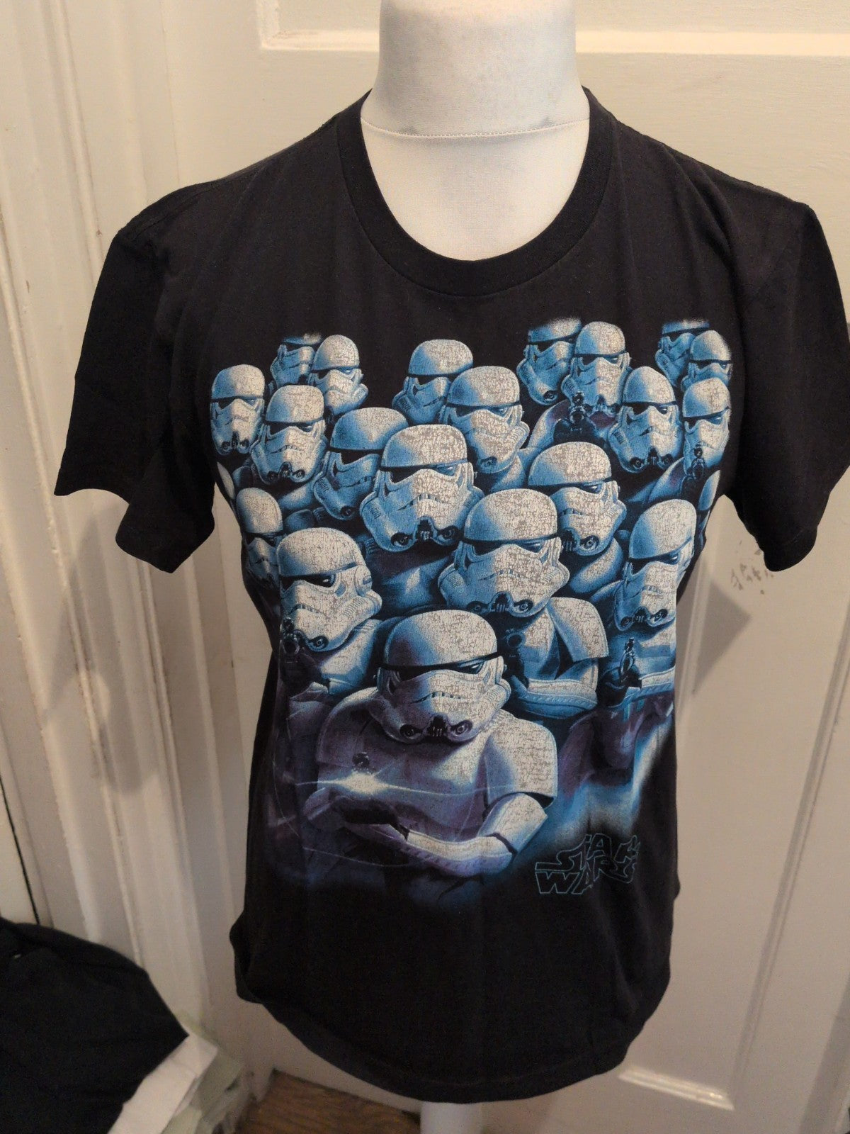 Mens Star Wars Black And Blue Stormtrooper T-shirt Short Sleeve