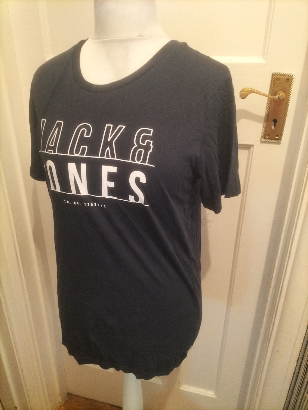 Mens Jack&Jones Core Size M Navy Short Sleeved Tshirt